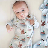 Caden Lane Little Duckling Zipper Footie