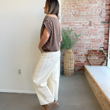 Neutral Nelly Barrel Jeans