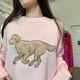 Rosy Retriever Sweater