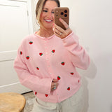 Spring Breeze Cardigan in Strawberry