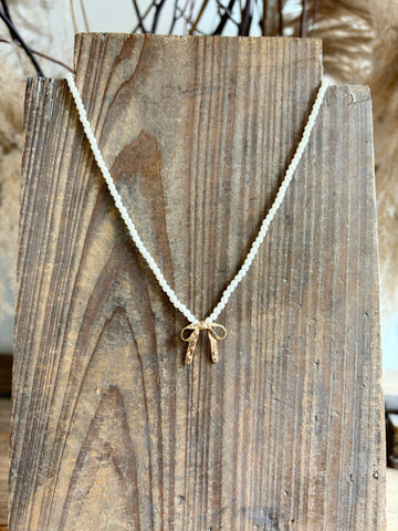 Pearl Clover Station Chain Necklace