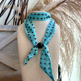 Ball & Scarf Necklace - Turquoise