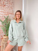 Lazy Days Set in Sage - Shorts