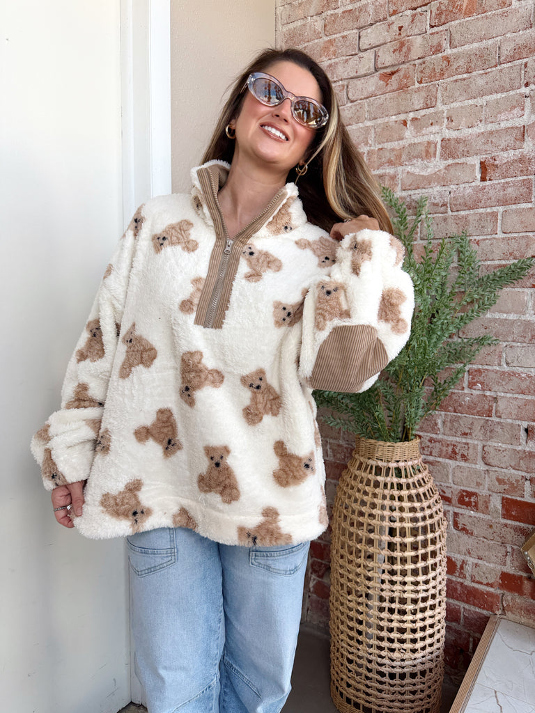 Teddy Bear Quarter Zip Jacket