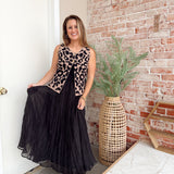 Crinkle Maxi Skirt