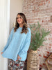 Smell the Lilac Sweater in Sky Blue