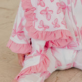 Bamboo Ruffled Security Blanket Set - Bow My Gosh