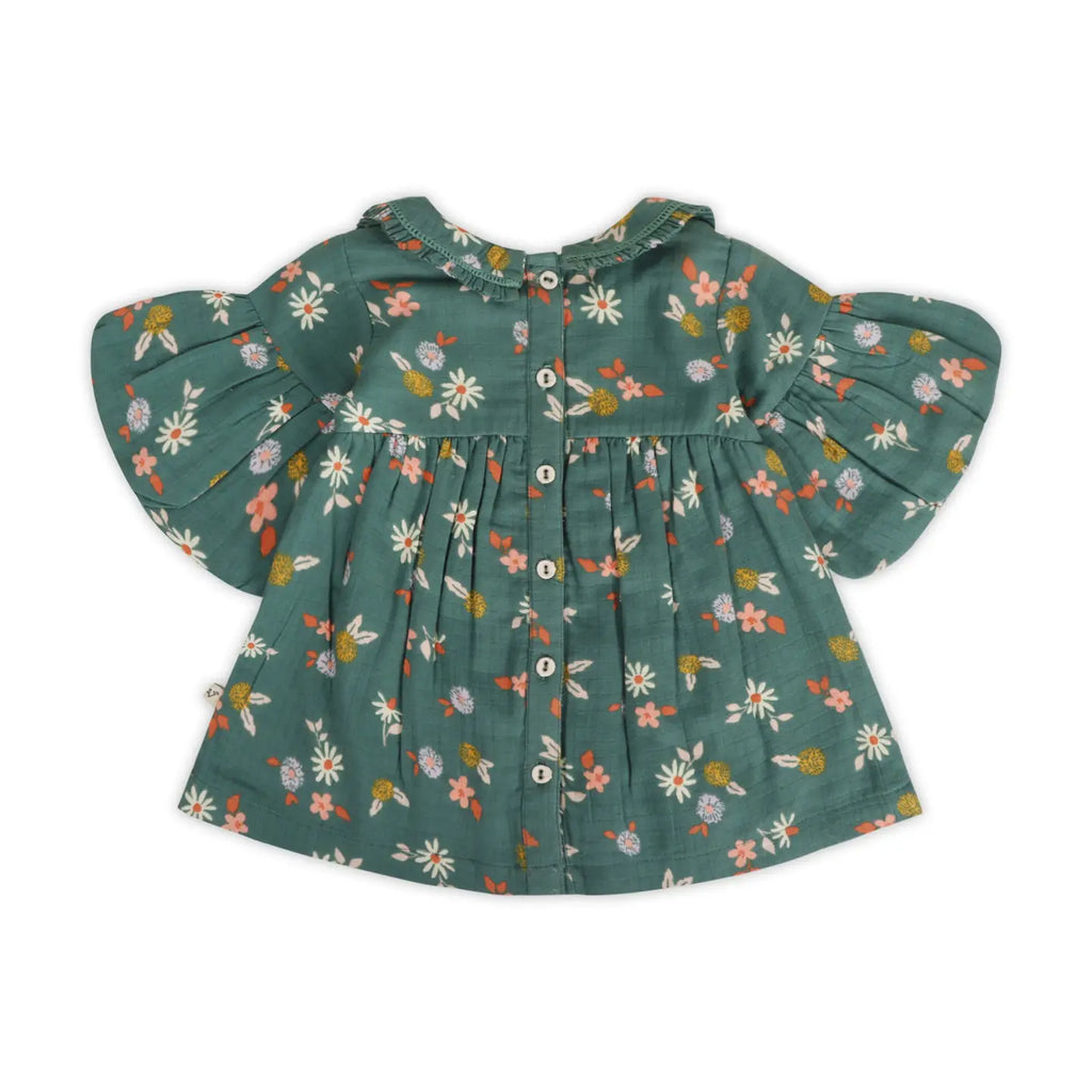 Winter Floral Baby Dress & Bloomers