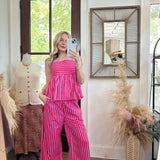 Harbor Breeze Set in Magenta- Top
