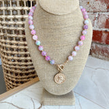Purple Coin Necklace