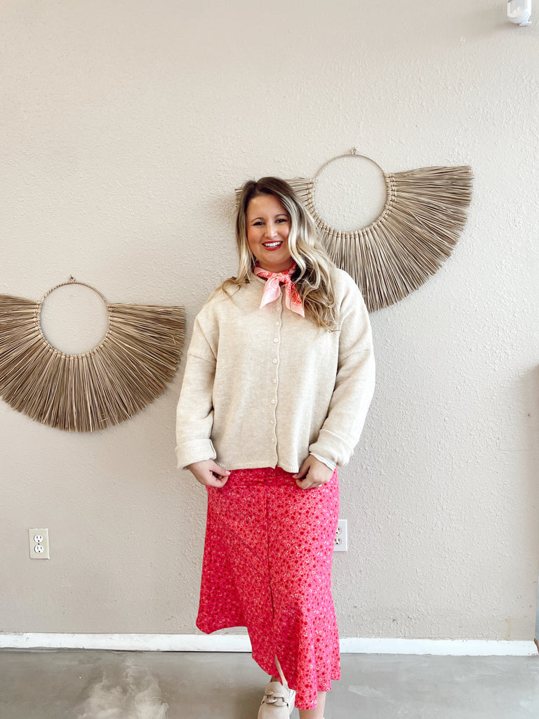 Spring Breeze Cardigan in Natural