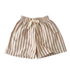 Khaki and White Stripe Shorts