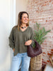 Simple Shelly Top in Sage