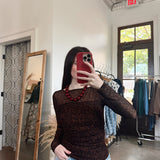 Wild About You Mesh Top