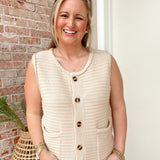 Biscoff Sweater Vest Top