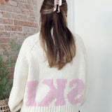 Pink Ski Sweater