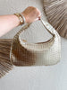 Adela Woven Gold Bag