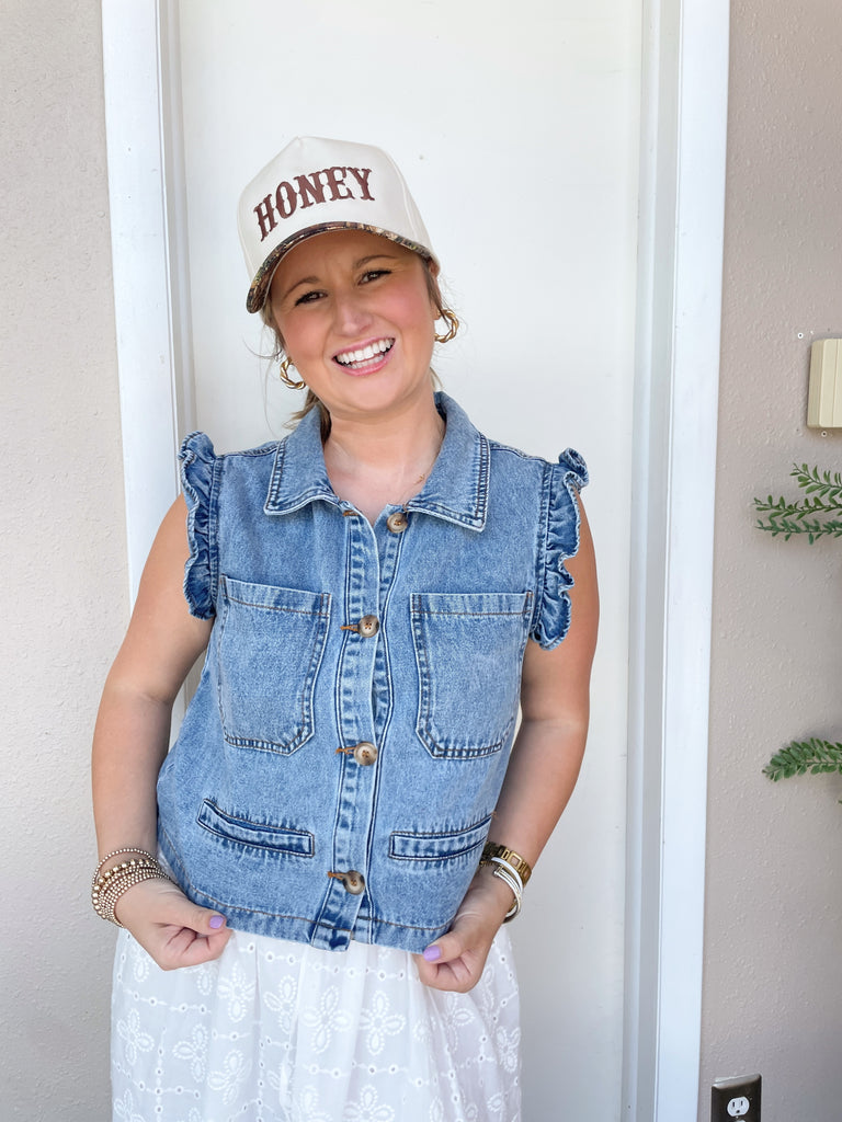 Two Stepping Denim Vest