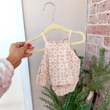 Quincy Mae Strawberries Smocked and Bloomers Set