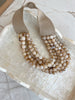 Multi Row Bead Necklace in Natural