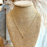 Dainty Gold Bar Chain Necklace