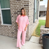 Stripe and Shine Set in Pink - Bottoms