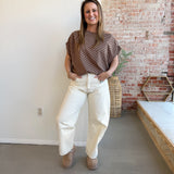 Neutral Nelly Barrel Jeans