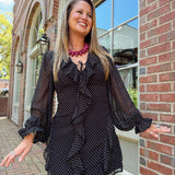 Midnight Dot Dress