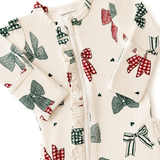 Country Christmas Bows Footies