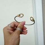 Water Resistant Horse Bit Bracelet- Two Toned