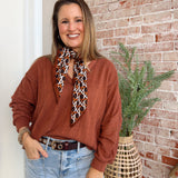Simple Sarah Top in Burnt Sienna