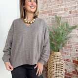 Simple Sarah Top in Ash