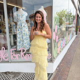 Ray of Sunshine Ruffle Dress