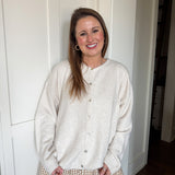 Lila Cardigan in White