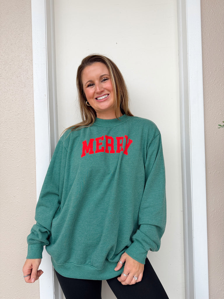Merry Sweatshirt in Green