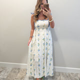First of Spring Dress in Blues