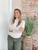 Simple Statement Top in Tan