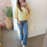 High Rise Crop Flare Jeans
