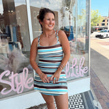 Blue and Mocha Workout Dress