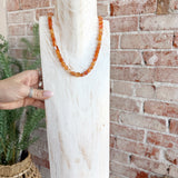 Stone Cold Necklace in Orange