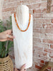 Stone Cold Necklace in Orange