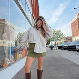 The Sunday Mocha Stripe Top