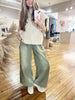 Olive Denim Painter Pants