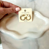 Golden Glow Hoops