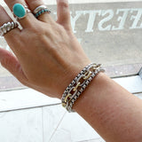 Water Resistant Magnetic Bracelets- Silver and Gold Chain