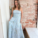 English Tea Dress in Blue