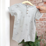 Quincy Mae Short Sleeve One-Piece Airplanes