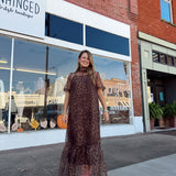 Fiercely Feminine Leopard Maxi Dress