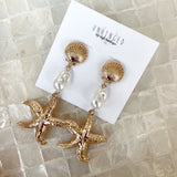 Statement Shell and Starfish Earrings