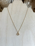 Crystal Circle Ring Necklace